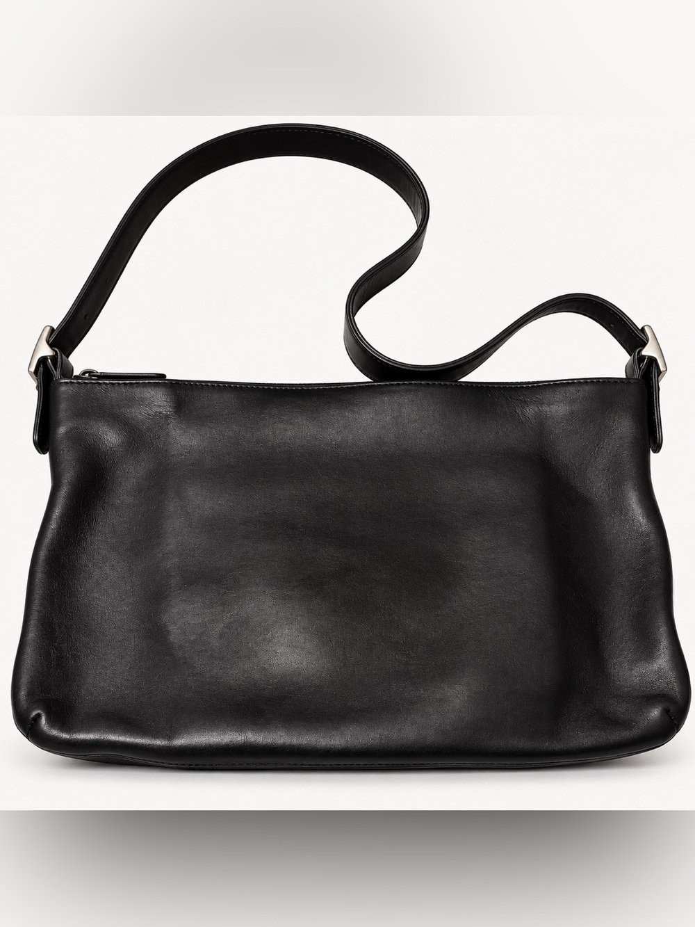 Vintage 2001 Coach 9407 Legacy Slim Black Leather Shoulder Bag Y2K